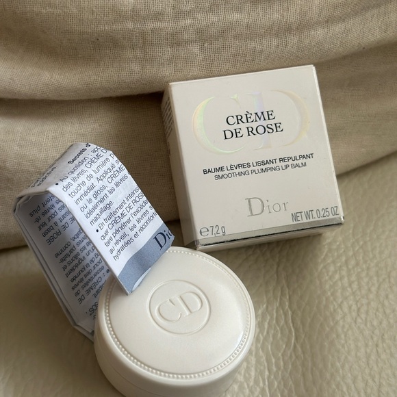 BNIB Dior - Crème de Rose Smoothing Plumping Lip Balm - Discontinued - Picture 3 of 4
